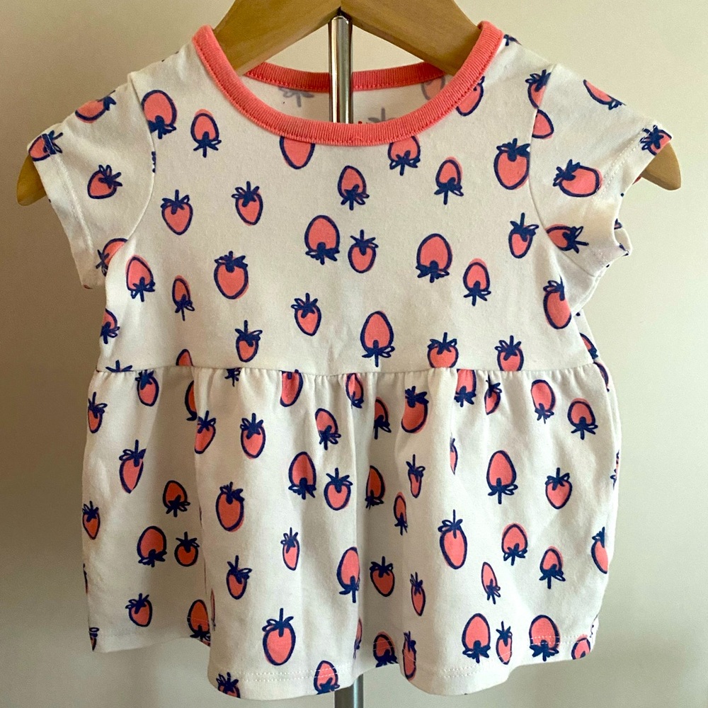 5 for $25 Bundle ⭐️ Cat and Jack Baby Dress with Strawberries - 6-9 Months